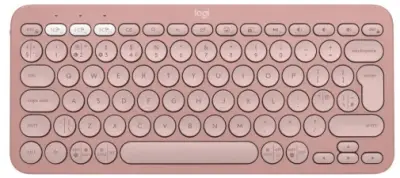 Tipkovnica Logitech Pebble Keys 2 K380s, bežična, roza