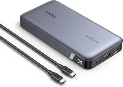 Ugreen 145W 25000mAh prijenosna baterija za laptop s tri priključka