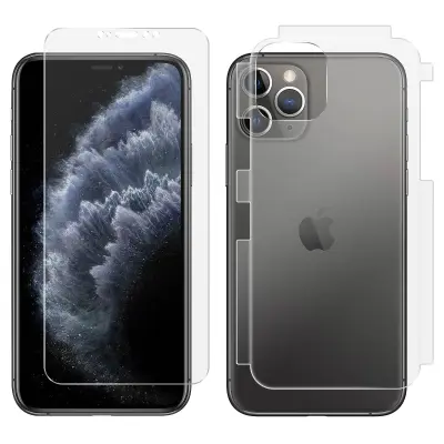 Folije iPhone 11 Pro Zaštita Prednja i Stražnja Antibakterijska - Transparentna