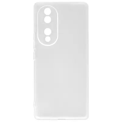 Maska za Honor 70 silikonski gel fleksibilna tanka i lagana mat bijela