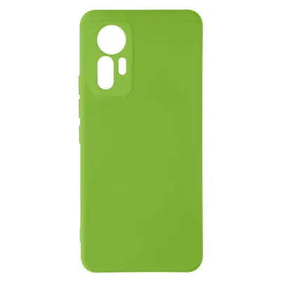Maska za Xiaomi 12 Lite silikon polutvrda Soft-touch tanka zelena