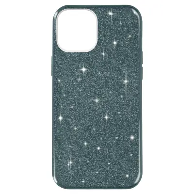 Maska za iPhone 14 Plus odvojive šljokice polutvrdi silikon plava