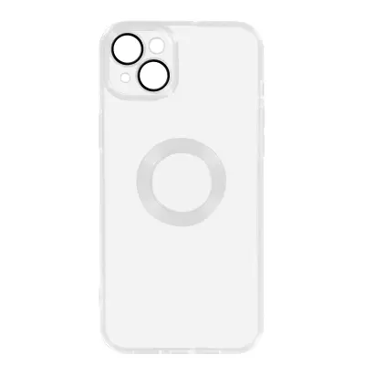 Maska za iPhone 14 Plus silikonski gel meka pokrivena kamera prozirna