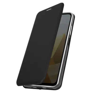 Futrola za Xiaomi Poco M5, držač kartica, stalak za video, izrez za kameru, crna