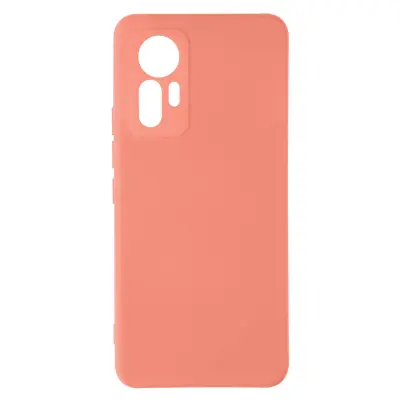 Maska za Xiaomi 12 Lite silikon polutvrda Soft-touch tanka ružičasta