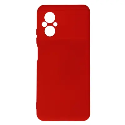 Maska za Xiaomi Poco M5 polutvrda Soft-touch tanka crvena