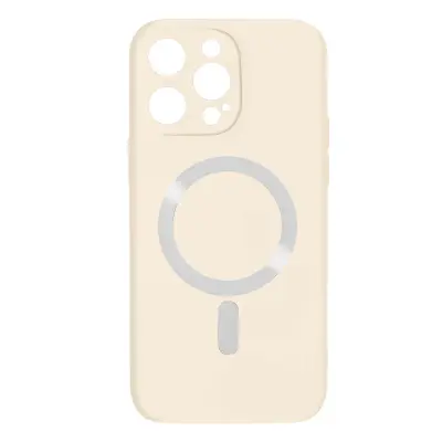 Maska za iPhone 14 Pro kompatibilna s MagSafe polutvrda Soft-touch bijela