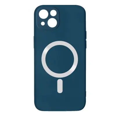 Maska za iPhone 14 Plus kompatibilna s MagSafe polutvrda Soft-touch plava