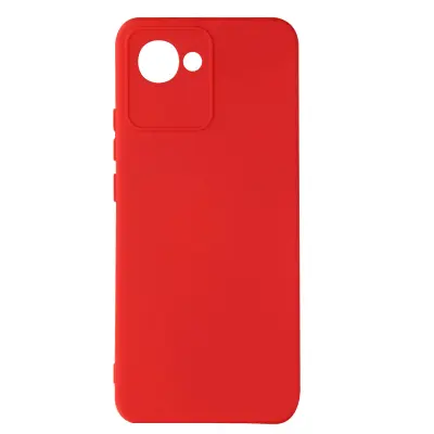 Maska Realme C30 polutvrda Soft-touch tanka crvena