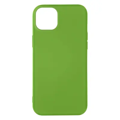 Maska iPhone 14 polutvrda Soft-touch tanka zelena