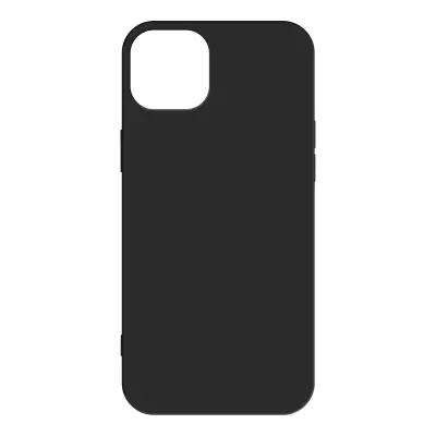 Maska za iPhone 14 Plus otporna meki silikonski gel fleksibilna tanka lagana crna