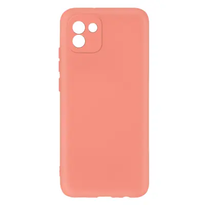 Navlaka Samsung Galaxy A03 Silikon Polu-kruta Završetak Soft-touch Tanka ružičasta