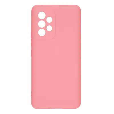 Navlaka Samsung Galaxy A53 5G Silikon Polu-kruta Završetak Soft-touch Blijedo Ružičasta