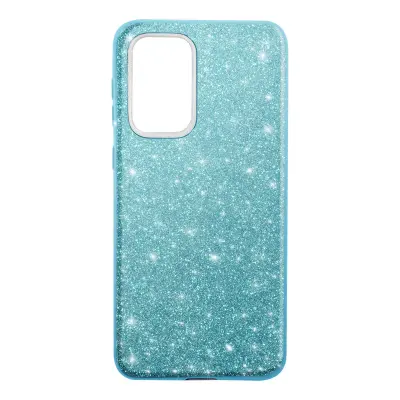 Maska za Samsung Galaxy A33 5G odvojive šljokice polutvrdi silikon plava