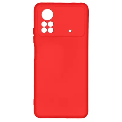 Maska Poco X4 Pro 5G polutvrda Soft-touch tanka crvena