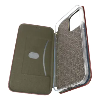 Futrola iPhone 14 Pro Max preklop držač kartica stalak satenski finiš bordo
