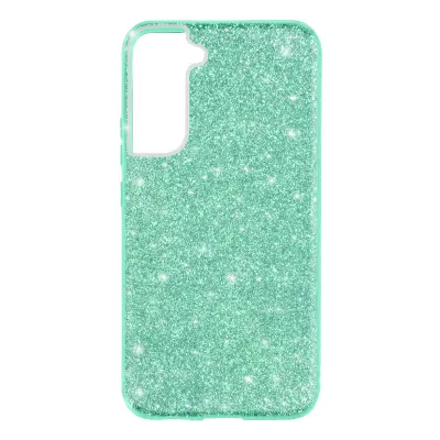 Navlaka Samsung Galaxy S22 Plus Šljokice Uklonjive Silikon Polu-kruta zelena