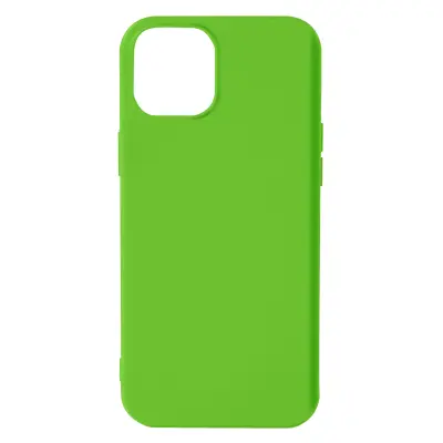 Maska za iPhone 13 polutvrdi silikon Soft-touch zelena