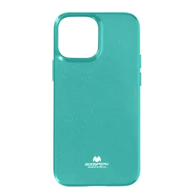 Maska iPhone 13 Pro Silikonski gel Sjajni efekt Mercury tirkizna