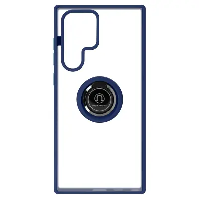 Navlaka Samsung Galaxy S22 Ultra Bi-materijal Metalni Prsten Video Postolje plava