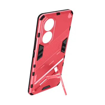 Kruta dvo-materijalna maska Huawei Nova 9 i Honor 50 Bibercas - ružičasta