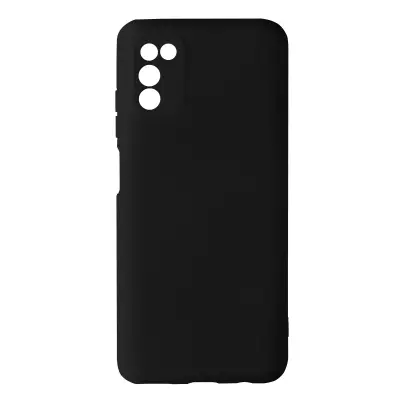 Navlaka Samsung Galaxy A03s Silikon Polu-kruta Završetak Soft-touch Tanka Crna