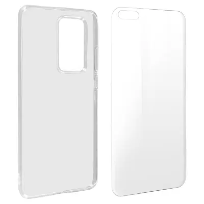 Maska Huawei P40 Pro Meka + Kaljeno staklo 9H Prozirna