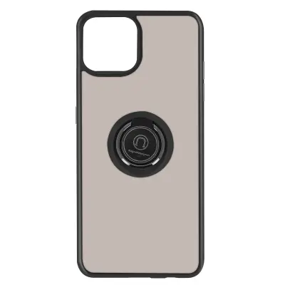 Maska Apple iPhone 13 Pro Dvo-materijalna Metalni prsten Stalak Crna