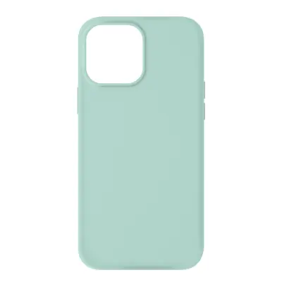 Maska iPhone 13 Pro Polutvrdi silikon Soft-touch Opal zelena