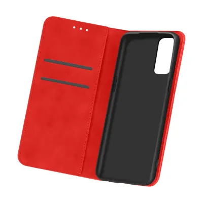Futrola OnePlus 9 Vintage Folio držač kartica funkcija stalka crvena