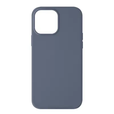 Maska iPhone 13 Pro Max Polutvrdi silikon Soft-touch Sivo-škriljasta