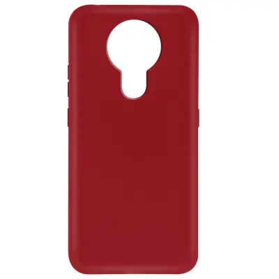 Maska Nokia 3.4 fleksibilna antišok mat završna obrada protiv otisaka crvena