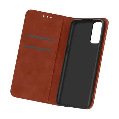 Futrola OnePlus 9 Vintage Folio držač kartica funkcija stalka smeđa