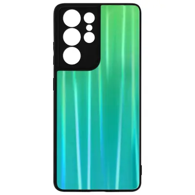 Navlaka Samsung Galaxy S21 Ultra Hibridna Holografski Sjajan Tanka Lagana Zelena
