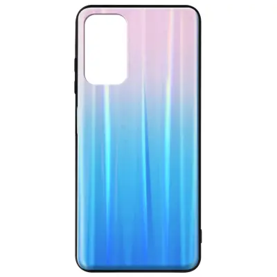 Maska za Xiaomi Redmi 9T i Poco M3 holografski sjaj ružičasta i plava