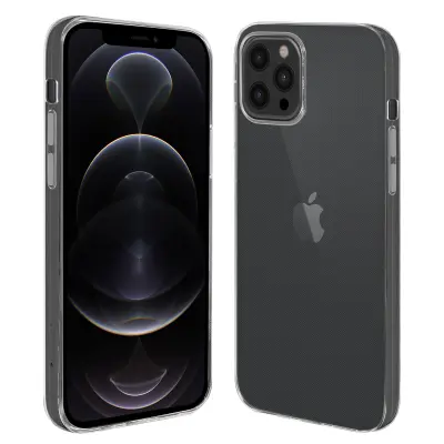 Maska Apple iPhone 12 Pro Max Fleksibilni silikon Povišena kamera - Prozirna