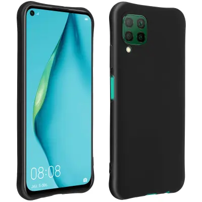 Maska Huawei P40 Lite Fleksibilni silikon Antišok kutovi Crna
