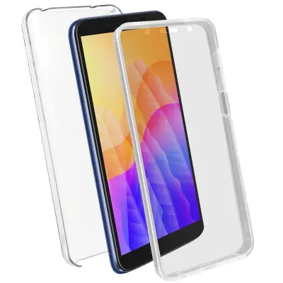 Maska Huawei Y5p Kruta leđa + Meka prednja - Prozirna