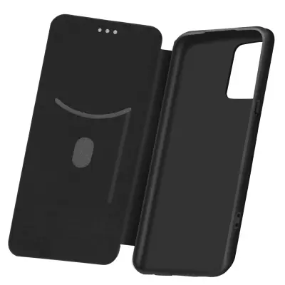 Maska Oppo Reno 5 Pro 5G Preklopna držač kartica Traka za ruku Efekt karbona crna