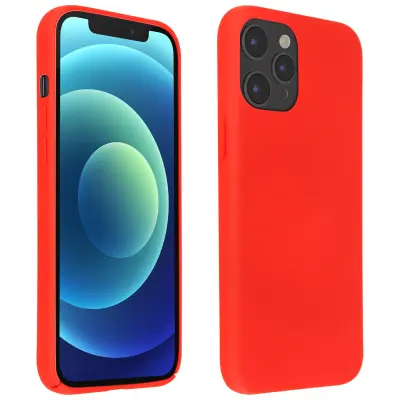 Maska Apple iPhone 12 Pro Max Polutvrda Soft Touch Kompatibilna s QI Crvena