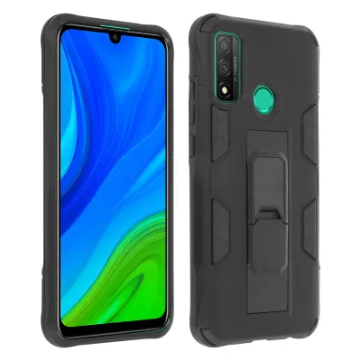 Maska Huawei P smart 2020 Hibridna Antišok Stalak Crna