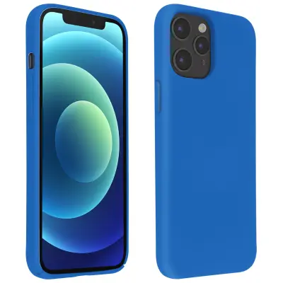 Maska Apple iPhone 12 Pro Max Polutvrda Soft Touch Kompatibilna s QI Plava