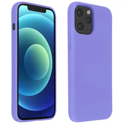 Maska Apple iPhone 12 Pro Max Polutvrda Soft Touch Kompatibilna s QI Ljubičasta