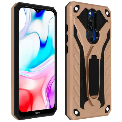 Maska Redmi 8 / 8A dvo-materijalna antišok stalak funkcija stalka