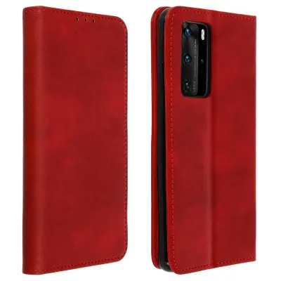 Futrola Huawei P40 Pro Folio držač kartica funkcija video stalka crvena