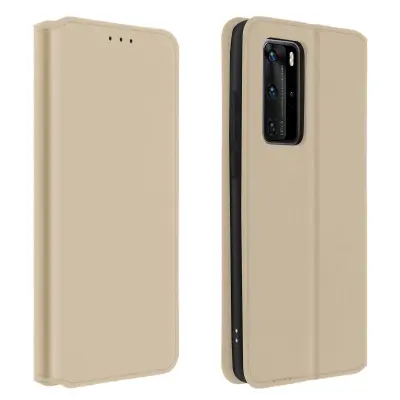Futrola Huawei P40 Pro Folio novčanik funkcija stalka zlatna