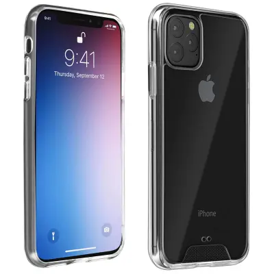Maska iPhone 11 Pro Max Dvo-materijalna Antišok Collection Cristal Prozirna