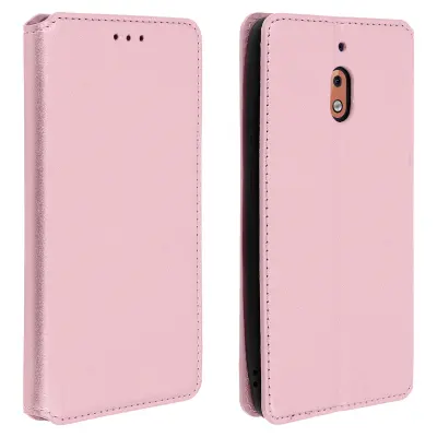 Futrola Nokia 2.1 Folio držač kartica funkcija stalka - šampanjac ružičasta