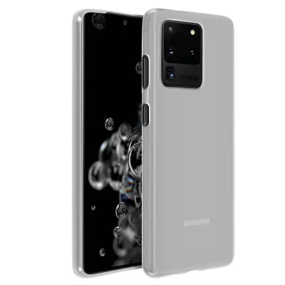 Maska Galaxy S20 Ultra Silikonski gel Fleksibilna Otporna Mat bijela