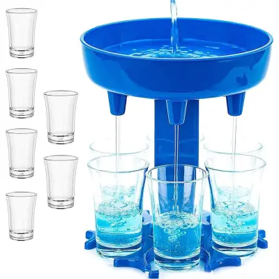 2u1 bar dispenzer za piće + 6 čaša 50ml